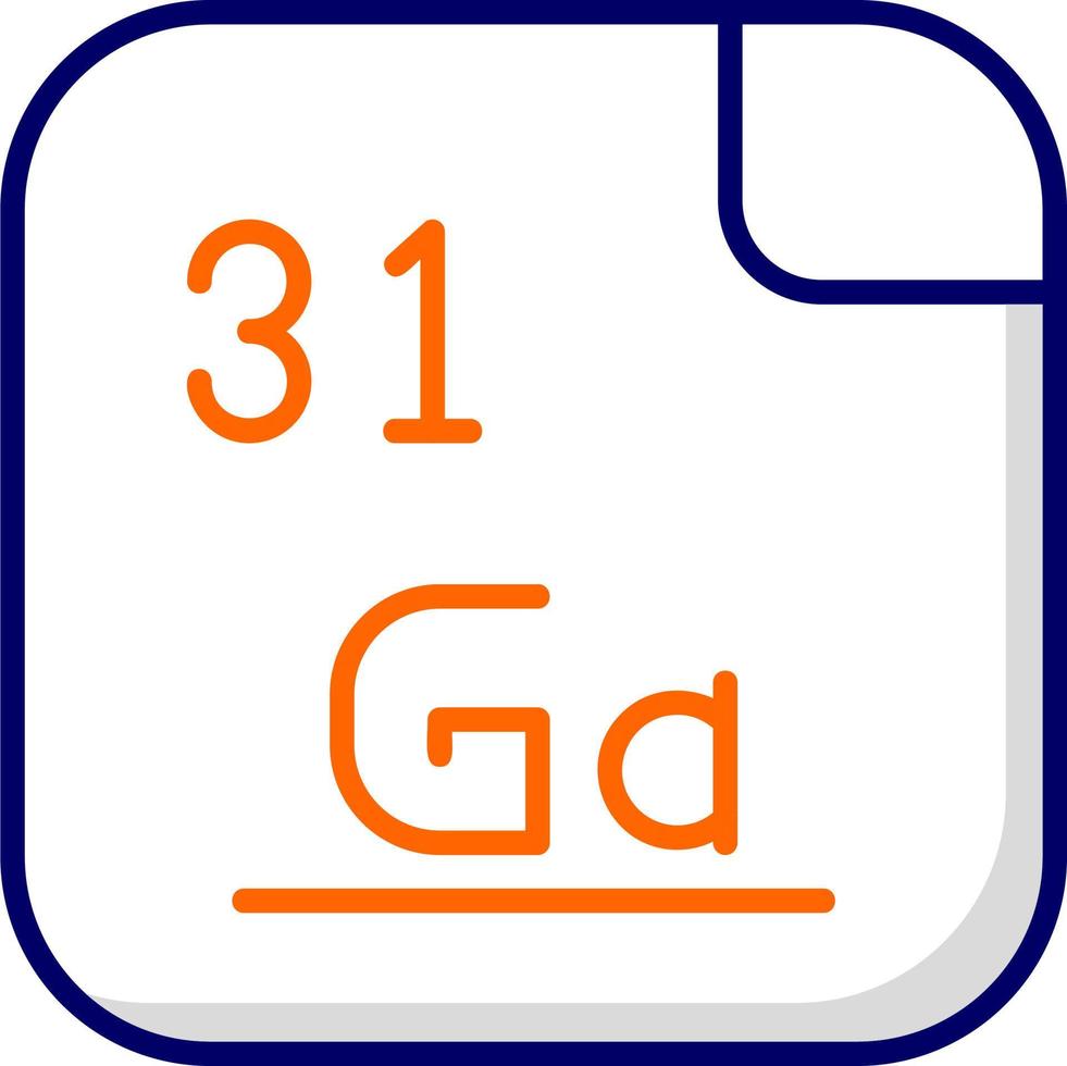 gallium vektor ikon