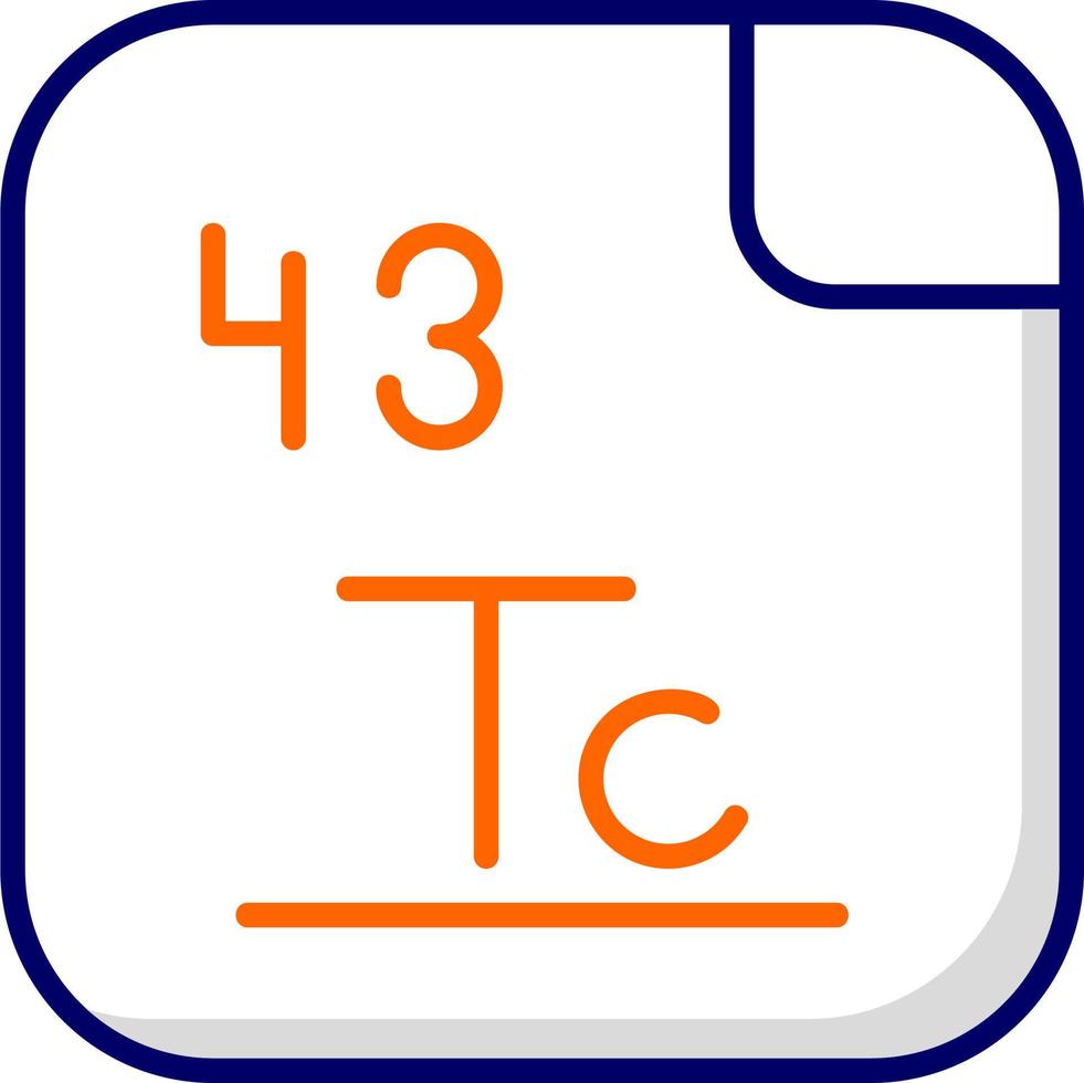 teknetium vektor ikon