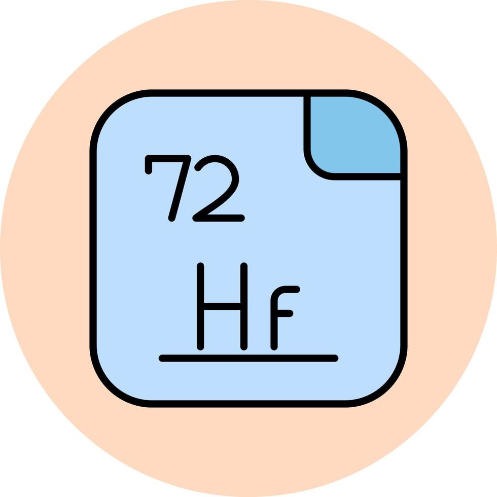 Hafnium Vektor Symbol