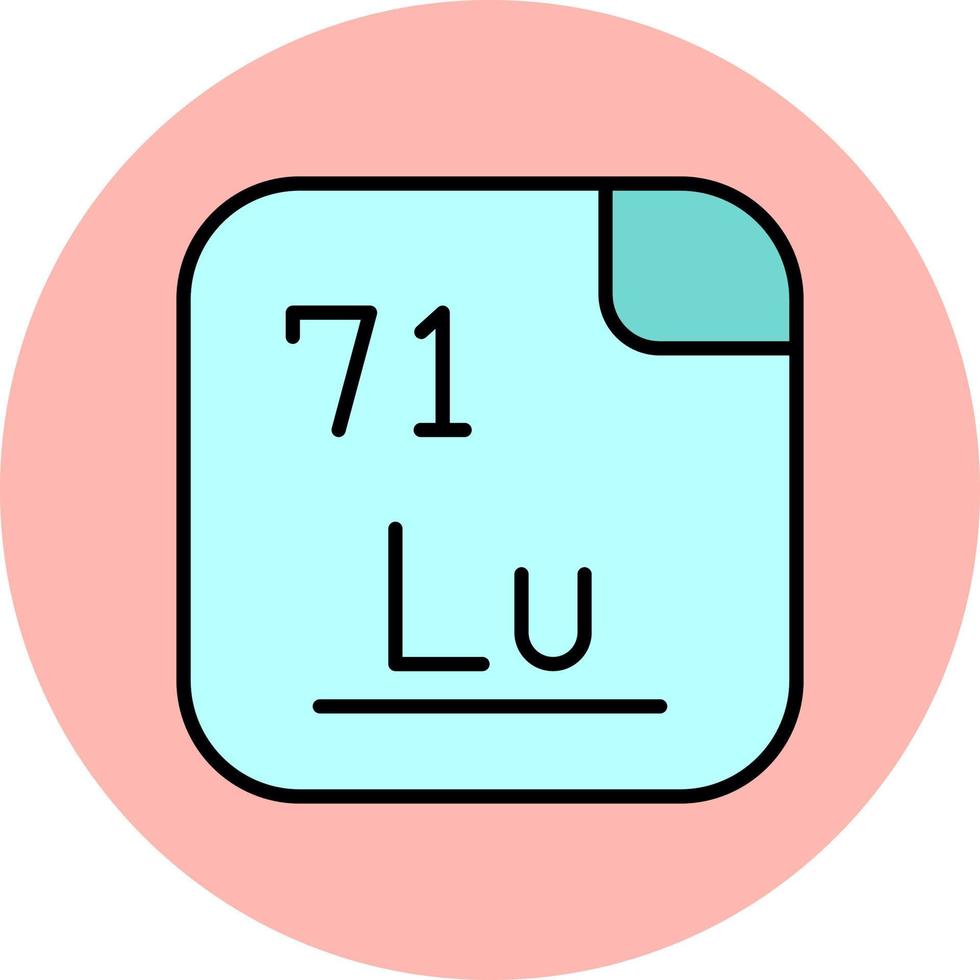 Lutetium Vektor Symbol