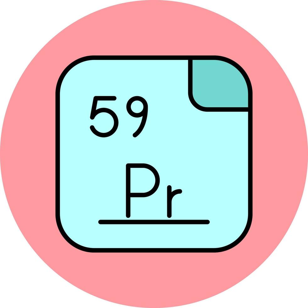 Praseodym Vektor Symbol