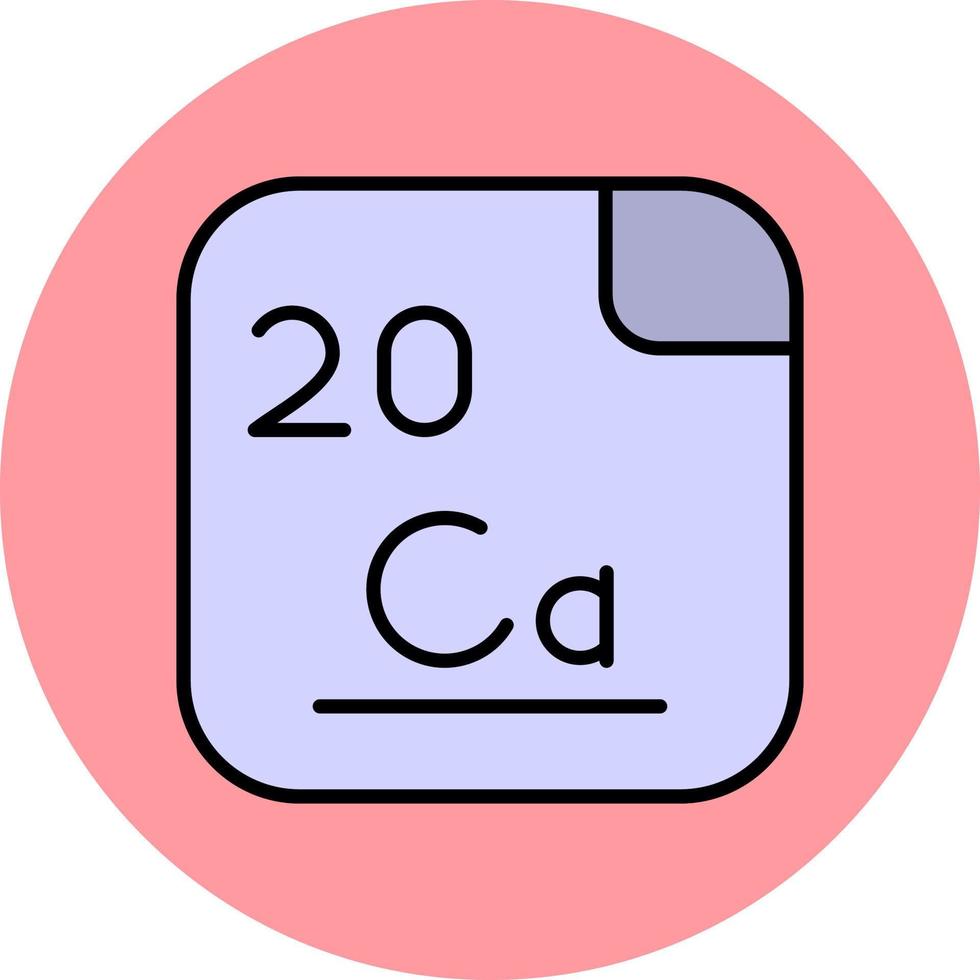 kalcium vektor ikon
