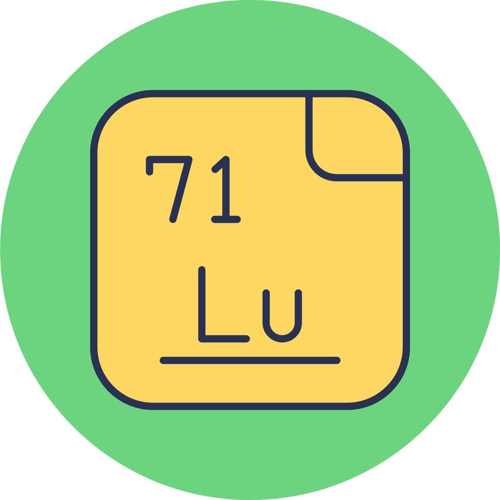 Lutetium Vektor Symbol