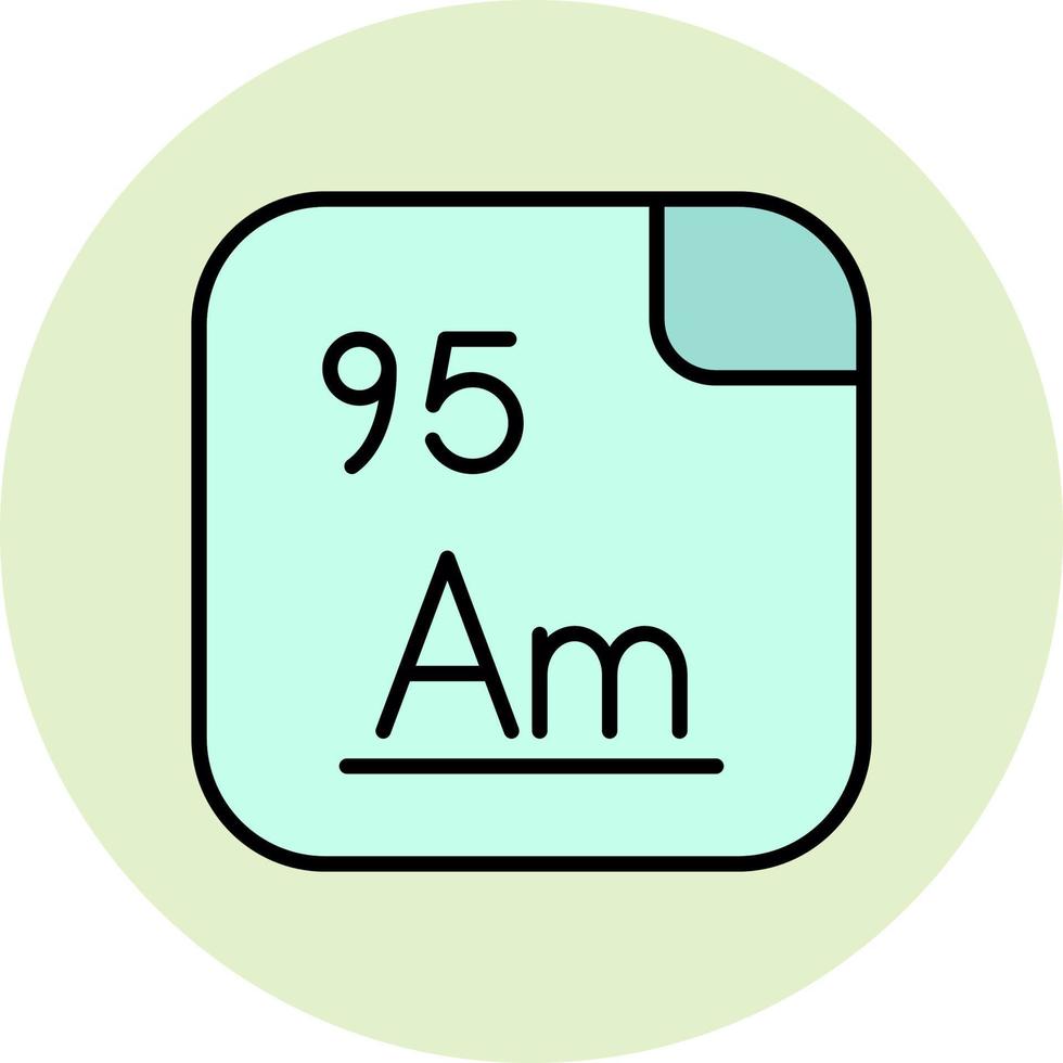 americium vektor ikon