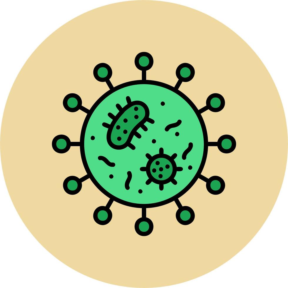 bakterier vektor ikon