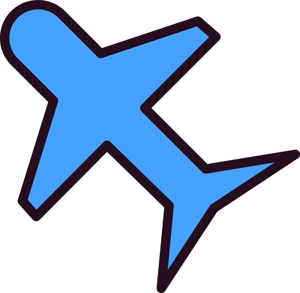 Flugzeug-Vektor-Symbol vektor