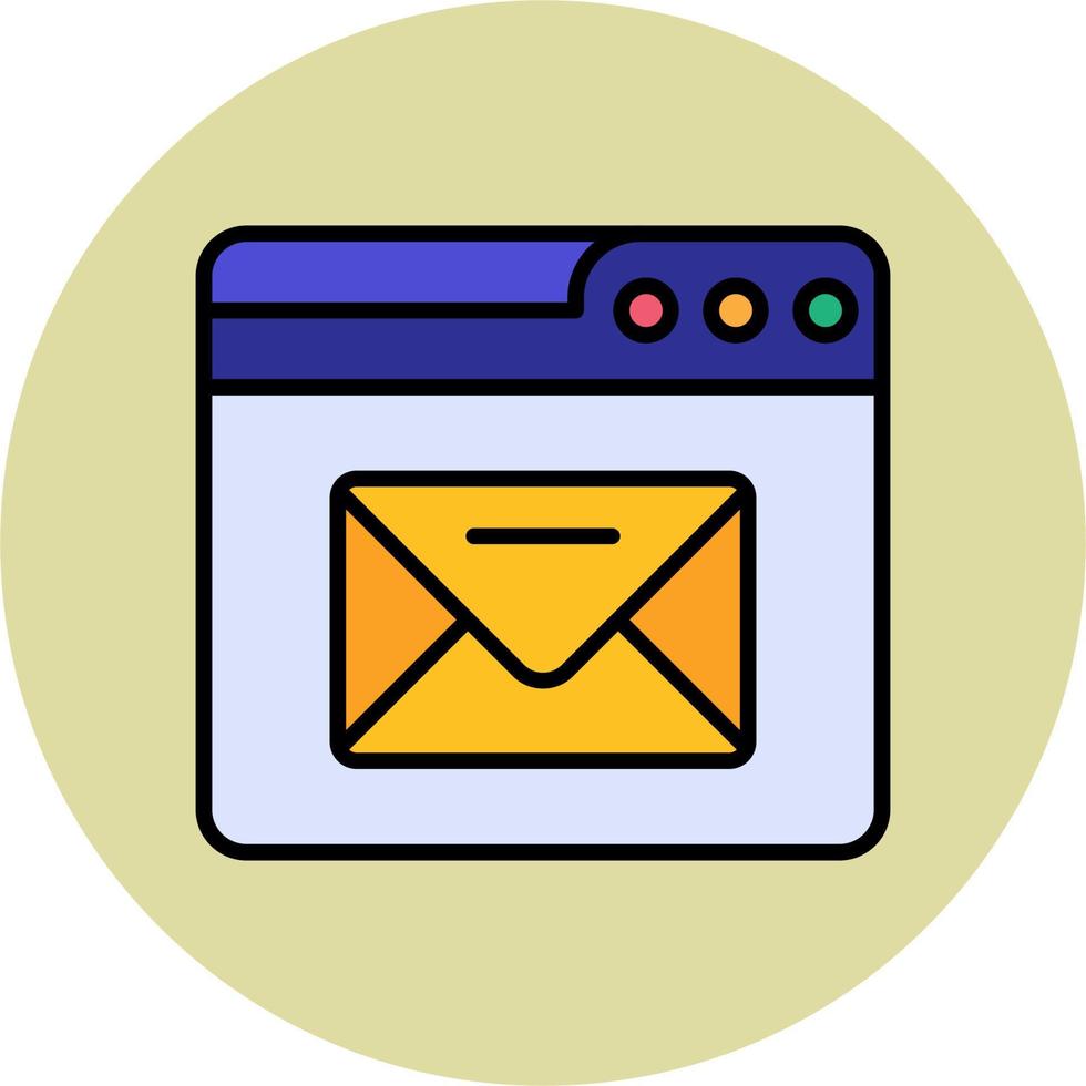 Browser Mail Vektor Symbol