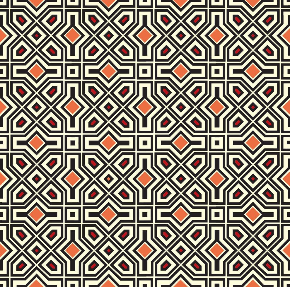 abstrakt geometrisch Formen diagonal Linien nahtlos Muster. Mosaik Fliese Ornament texure mit stilvoll asiatisch Motiv vektor