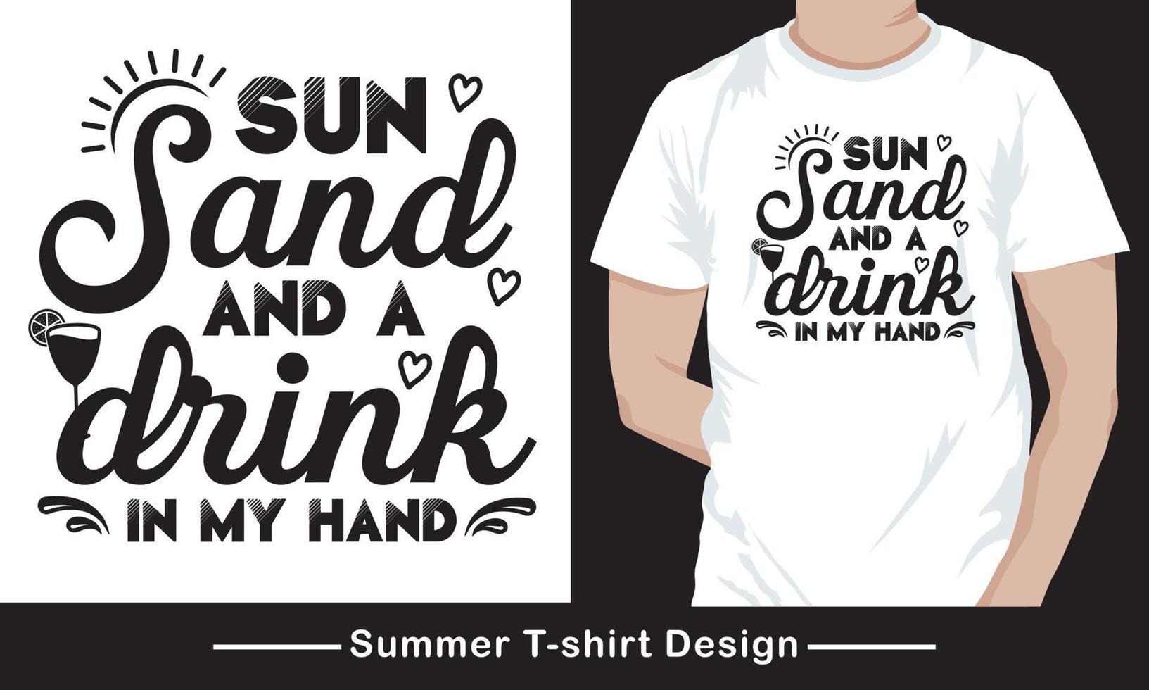 Sommerfest-T-Shirt-Design vektor