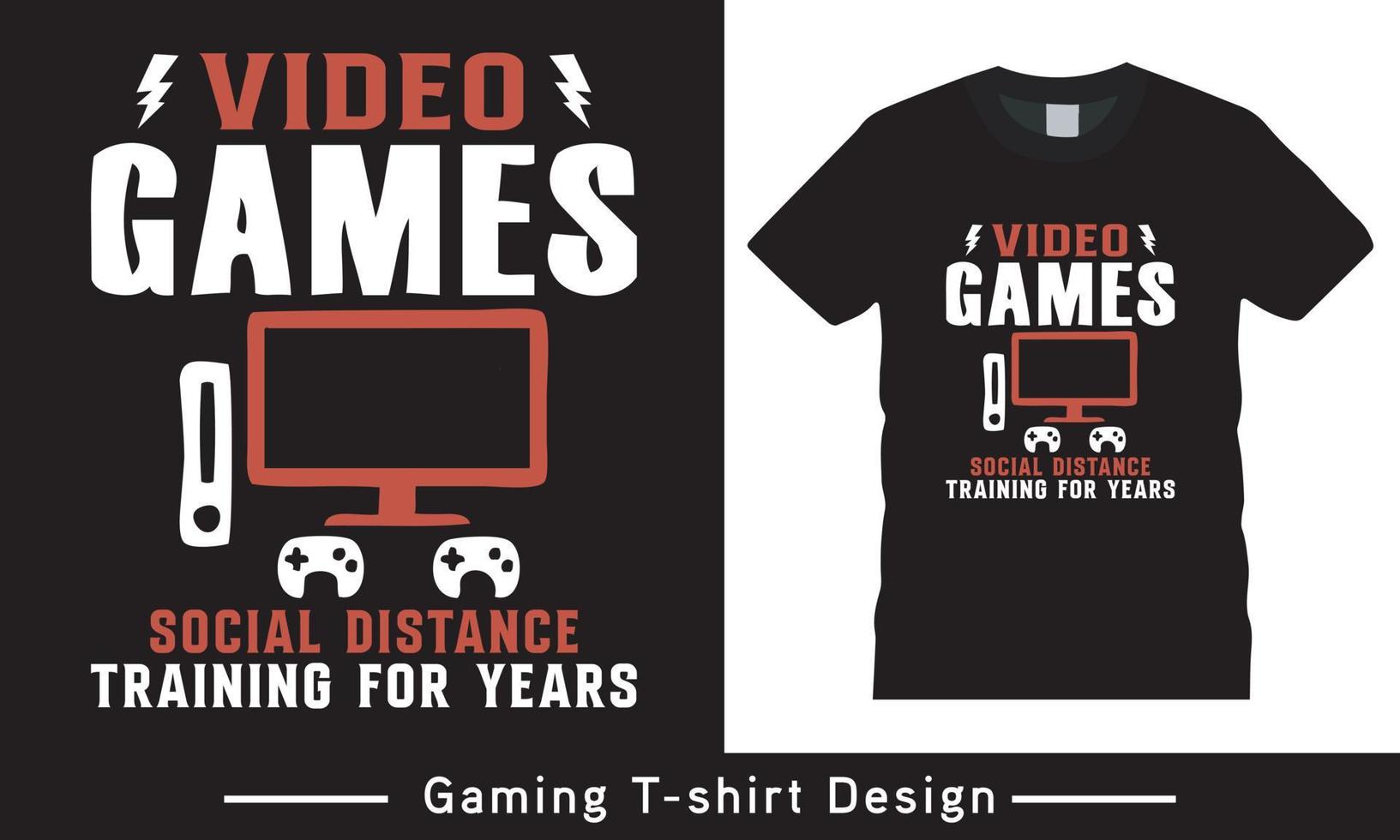 de gaming älskare t skjorta design fri vektor