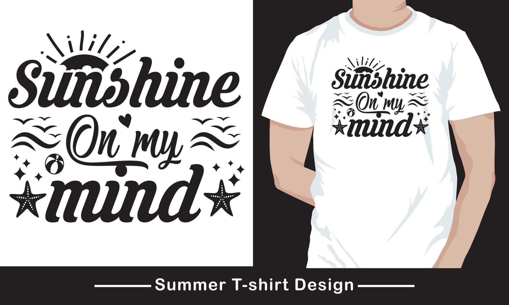 Sommerfest-T-Shirt-Design vektor
