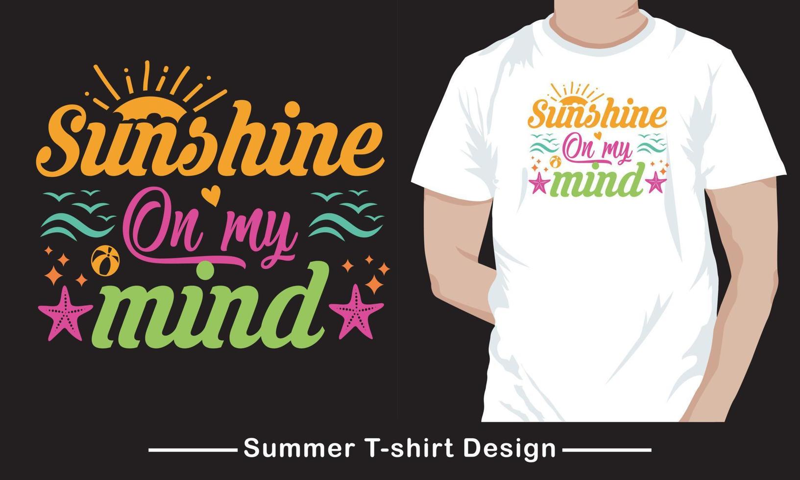 Sommer- T-Shirt Design, Typografie, Jahrgang, kostenlos Vektor