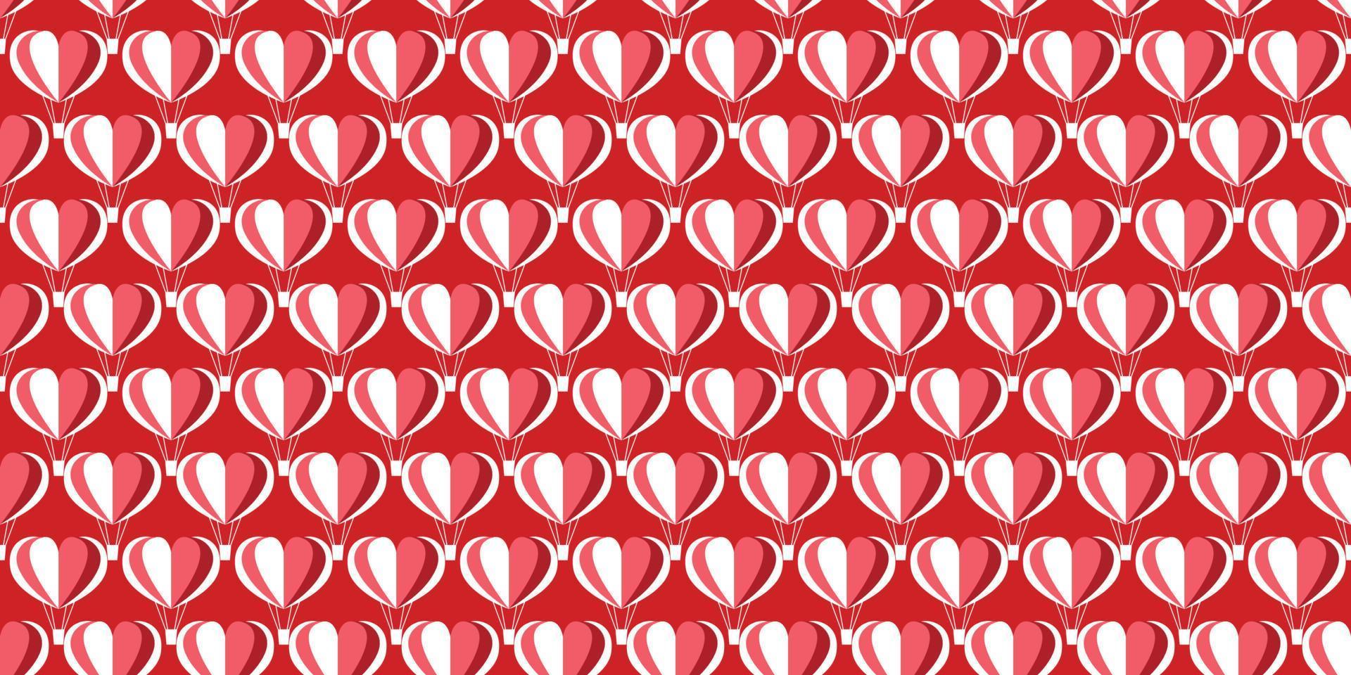 schön Muster rot Herz Ballon, Herz Formen Symbole, Hand gezeichnet süß Herz Karikatur Gekritzel zum dekorieren das Hochzeit Karte zum Valentinstag Tag, Tätowierung, Logo und Liebe Geschichte Konzept vektor