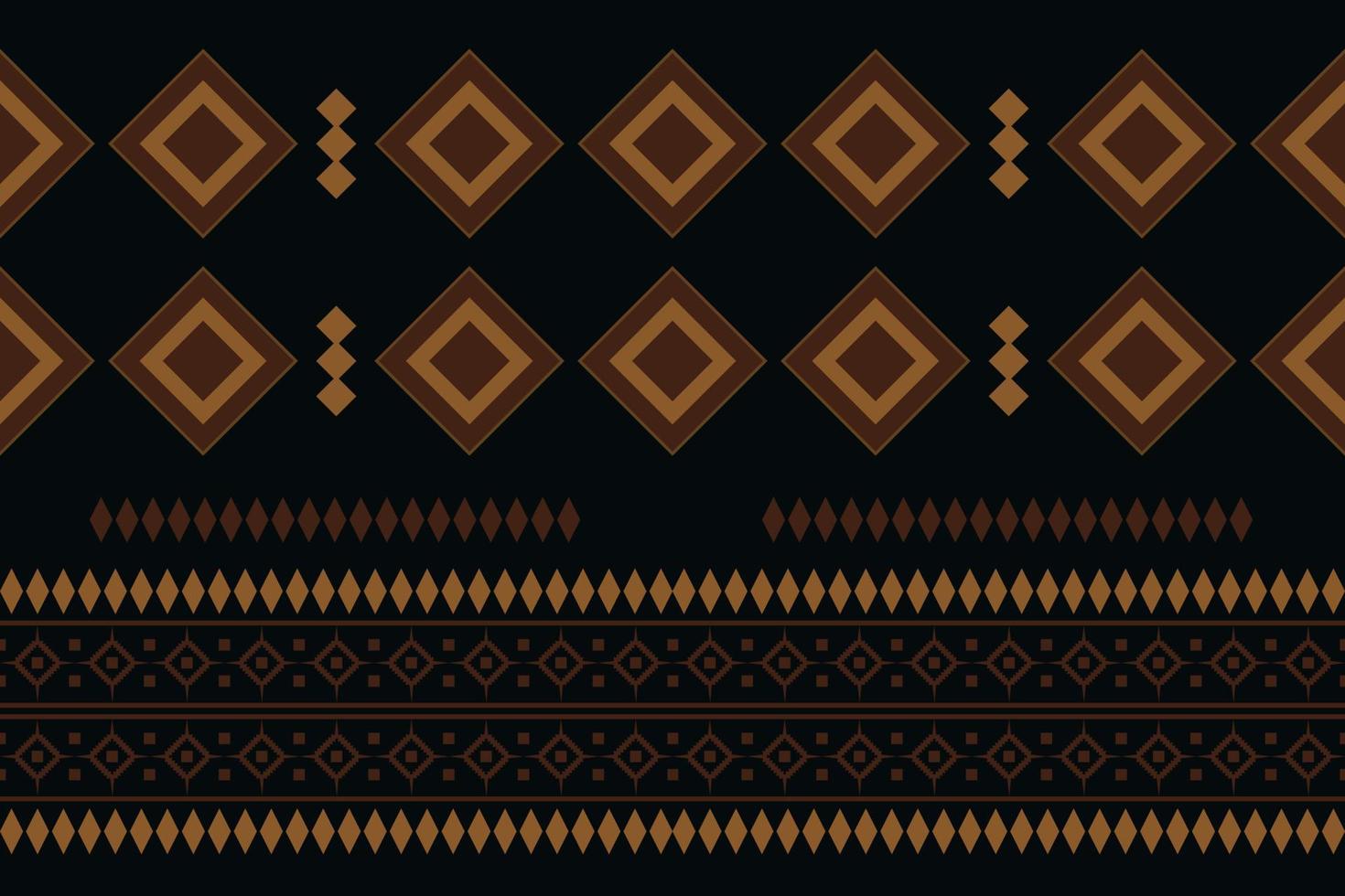 geometrischer stil des ethnischen stoffmusters. Sarong aztekisches ethnisches orientalisches Muster traditioneller dunkler schwarzer Hintergrund. abstrakt, vektor, illustration. Verwendung für Textur, Kleidung, Verpackung, Dekoration, Teppich. vektor