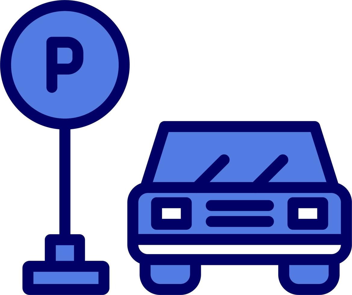 Parkplatz-Vektor-Symbol vektor