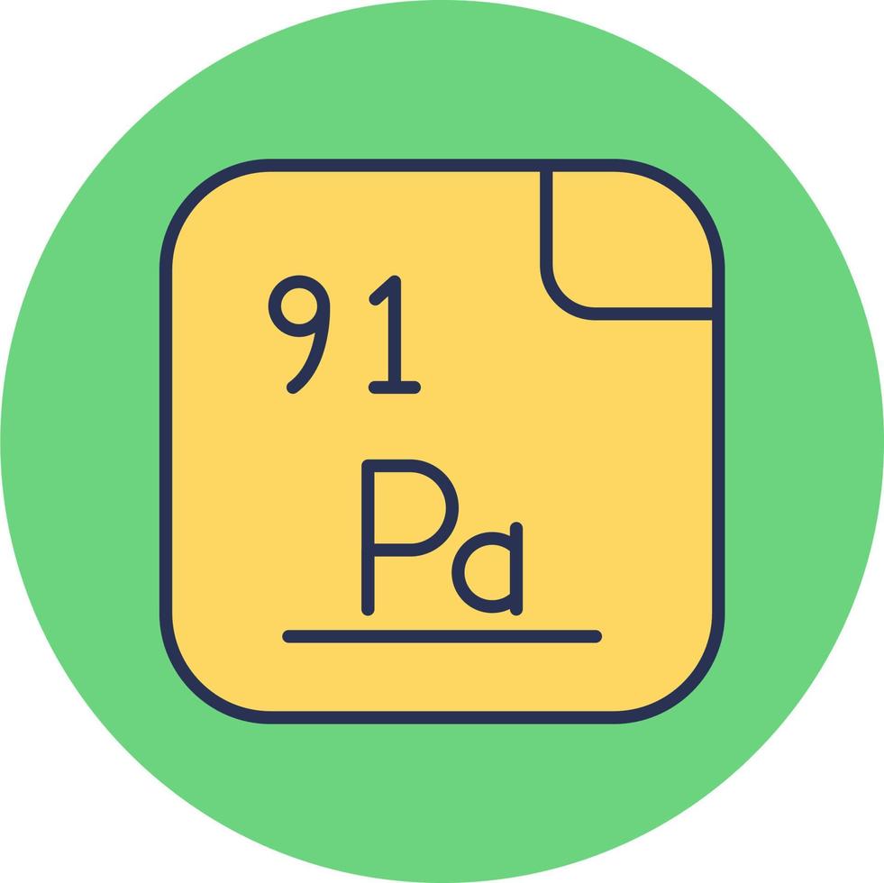 Protactinium Vektor Symbol