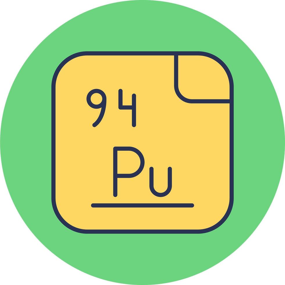 plutonium vektor ikon