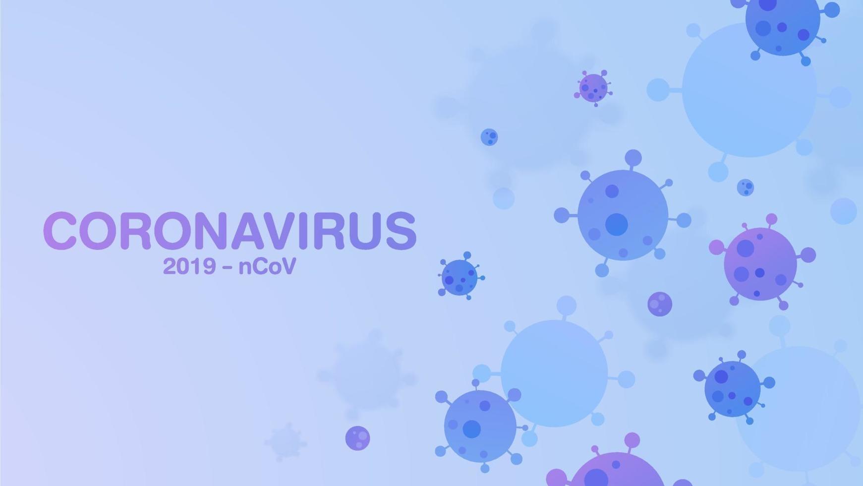 Coronavirus 2019-ncov und Virus Hintergrund. vektor