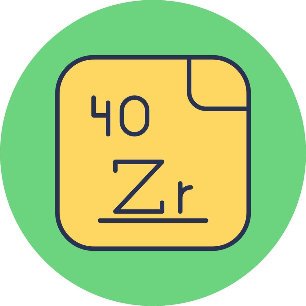 Zirkonium Vektor Symbol