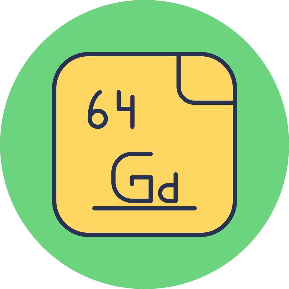 Gadolinium Vektor Symbol