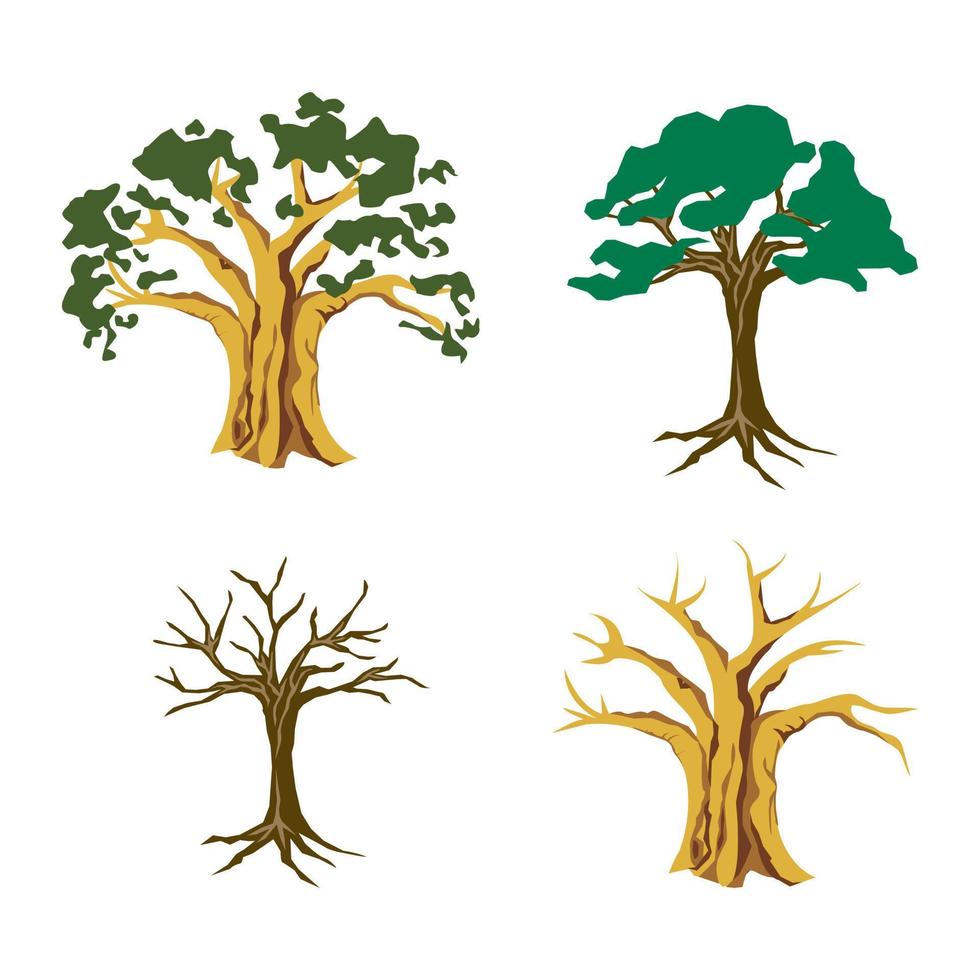 Natur Baum einstellen Vektor Illustration
