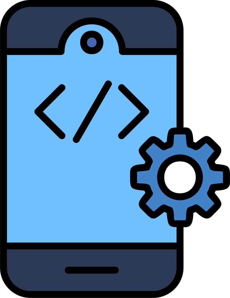 app utveckling vektor ikon