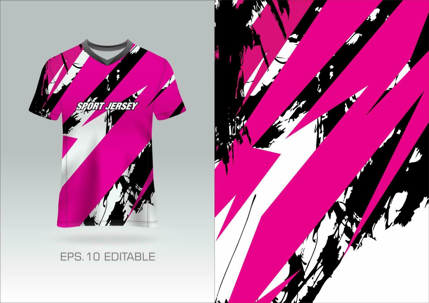 sporter jersey design grunge för team uniformer fotboll jersey tävlings jersey vektor