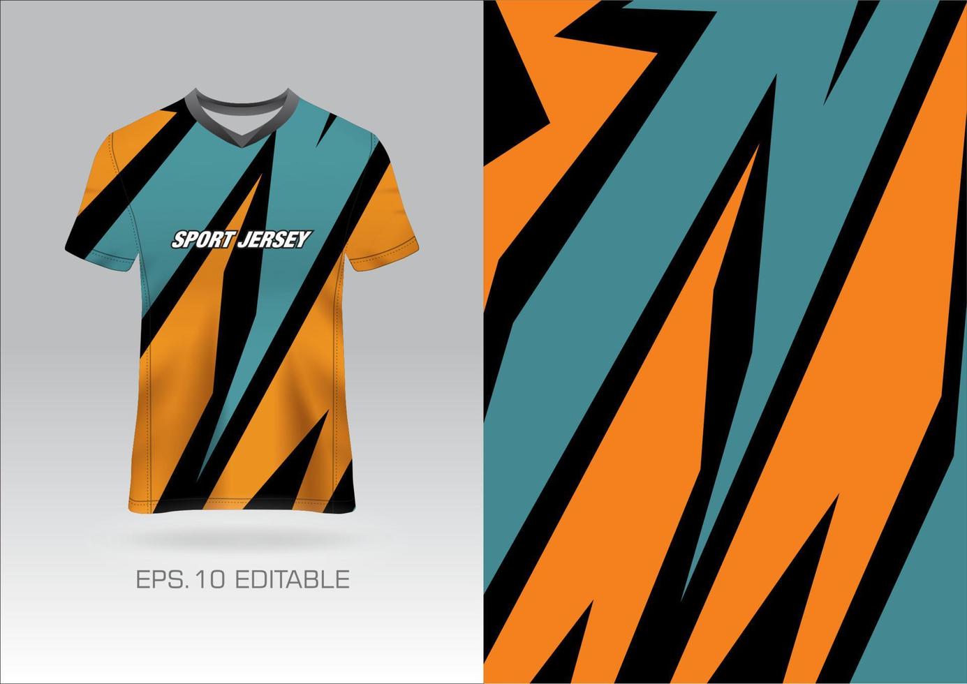 tyg textil- design för sport t-shirt, fotboll jersey attrapp för fotboll klubb. enhetlig främre se. vektor