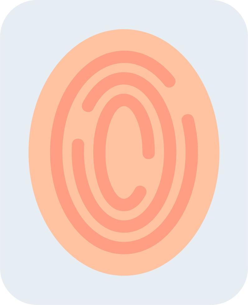 Fingerabdruck Scan Vektor Symbol