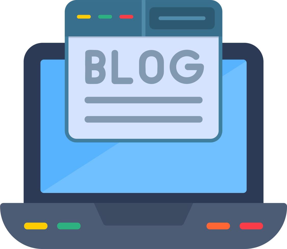 Blogging-Vektorsymbol vektor