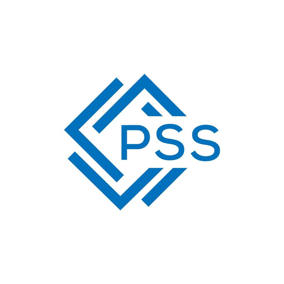 Pss Brief Logo Design auf Weiß Hintergrund. Pss kreativ Kreis Brief Logo Konzept. Pss Brief Design. vektor