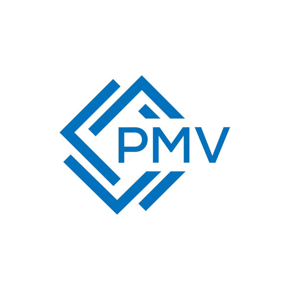 pmv brev logotyp design på vit bakgrund. pmv kreativ cirkel brev logotyp begrepp. pmv brev design. vektor