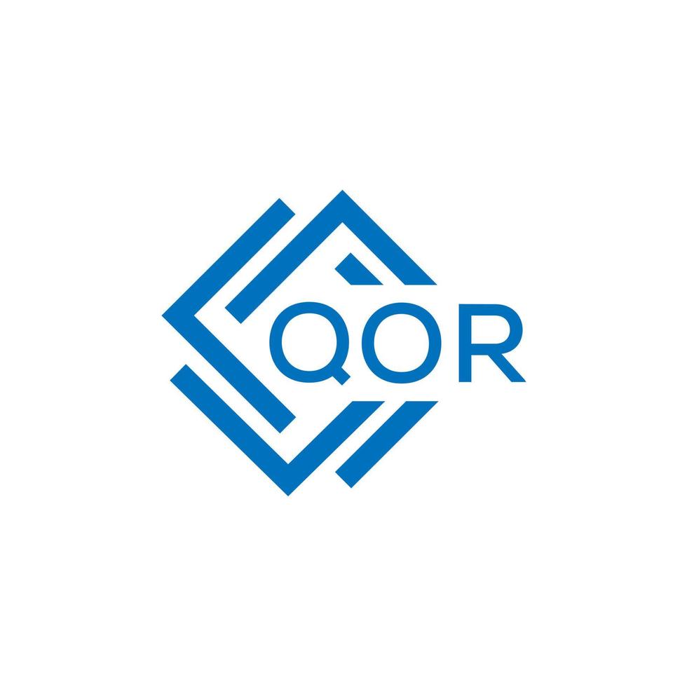 qor Brief Logo Design auf Weiß Hintergrund. qor kreativ Kreis Brief Logo Konzept. qor Brief Design. vektor