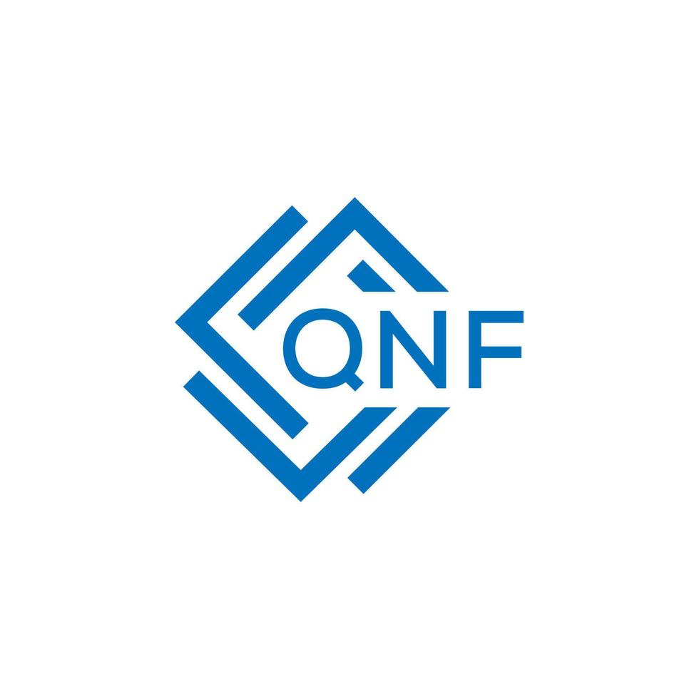 qnf Brief Logo Design auf Weiß Hintergrund. qnf kreativ Kreis Brief Logo Konzept. qnf Brief Design. vektor