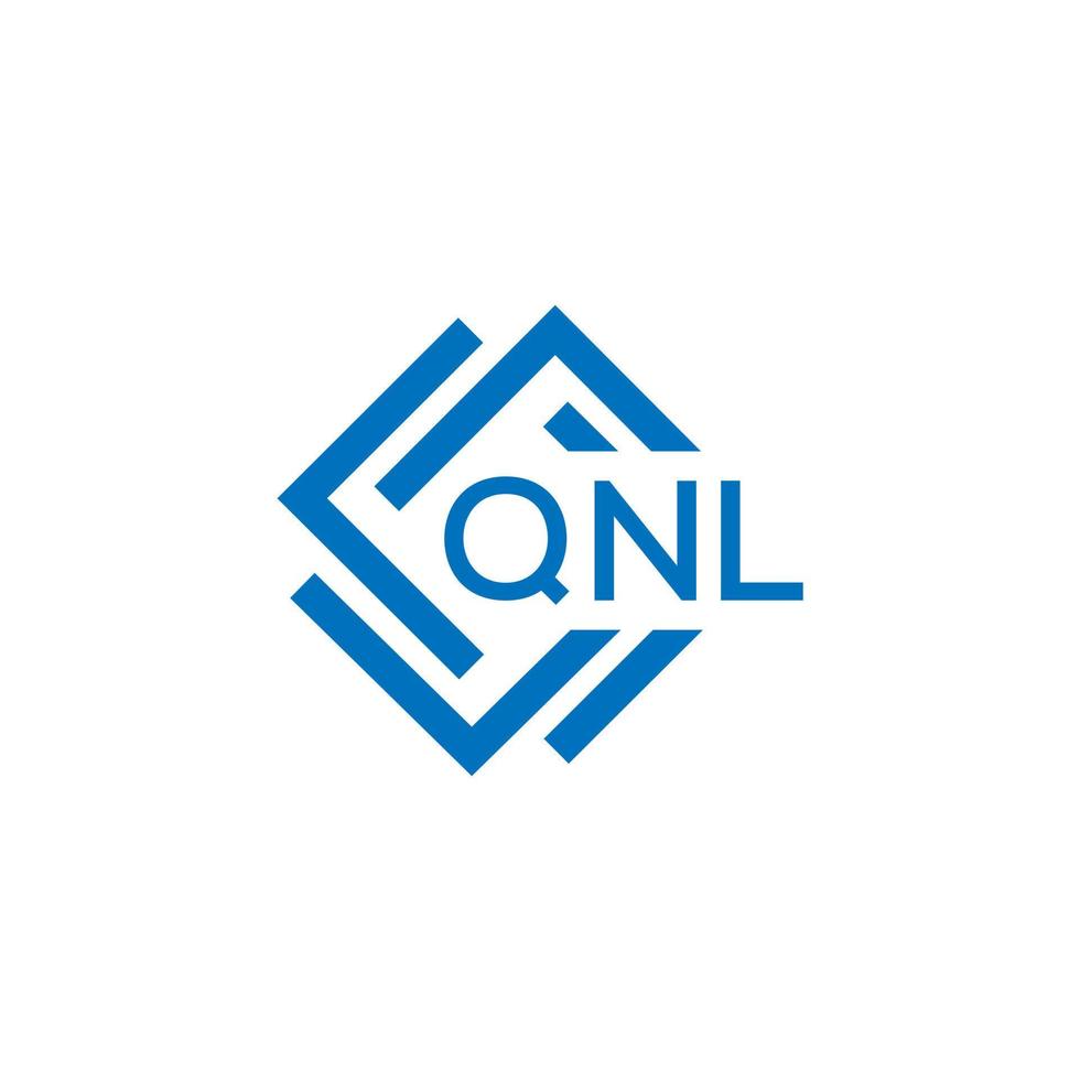 qnl brev logotyp design på vit bakgrund. qnl kreativ cirkel brev logotyp begrepp. qnl brev design. vektor