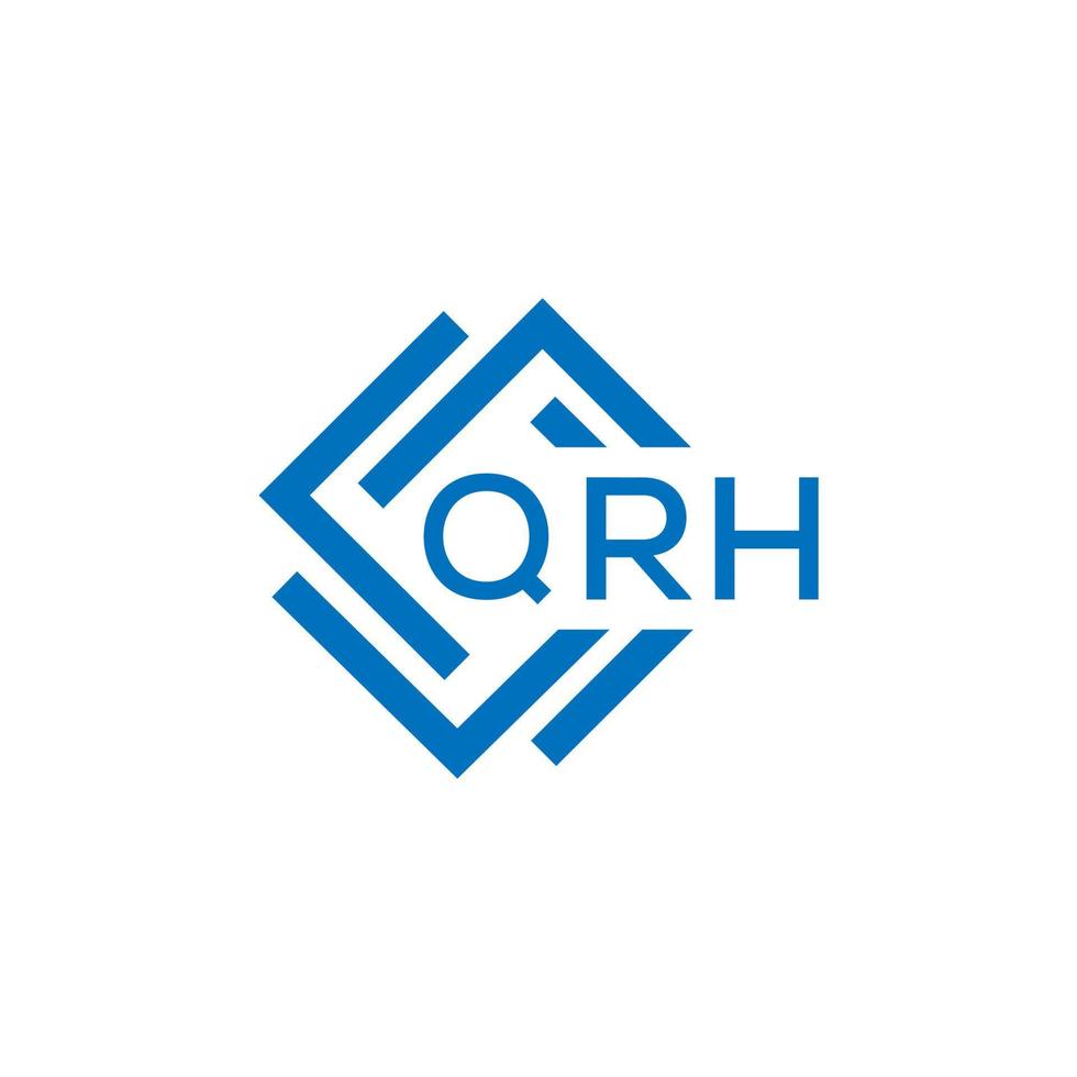 qrh Brief Logo Design auf Weiß Hintergrund. qrh kreativ Kreis Brief Logo Konzept. qrh Brief Design. vektor