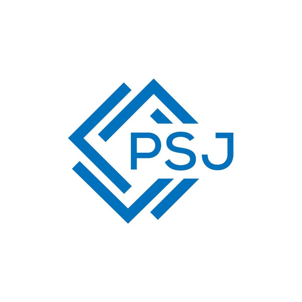 psj brev logotyp design på vit bakgrund. psj kreativ cirkel brev logotyp begrepp. psj brev design. vektor