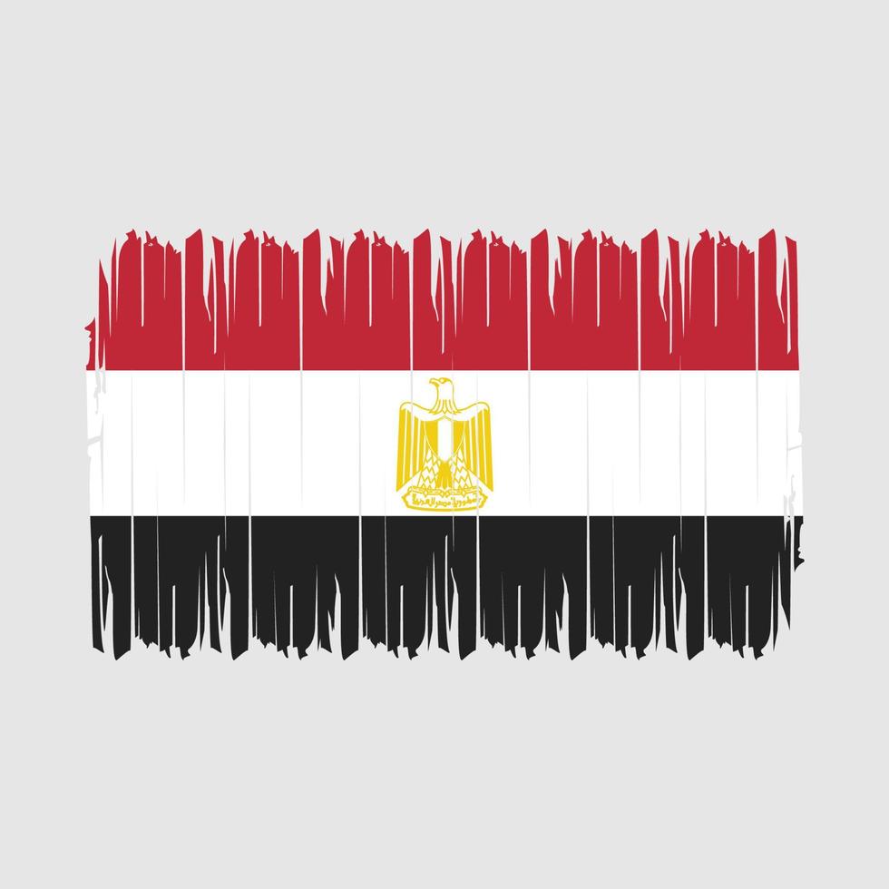 ägypten flagge pinsel vektor illustration