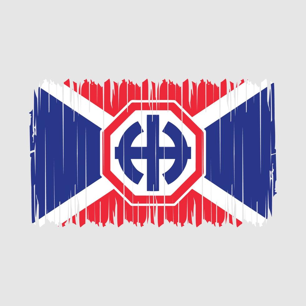 Pinselvektorillustration der sowjetischen Flagge vektor