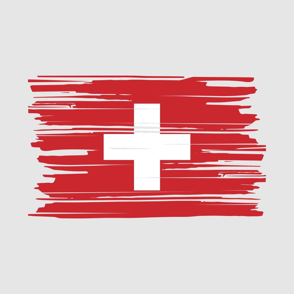 schweiz flaggborste vektor