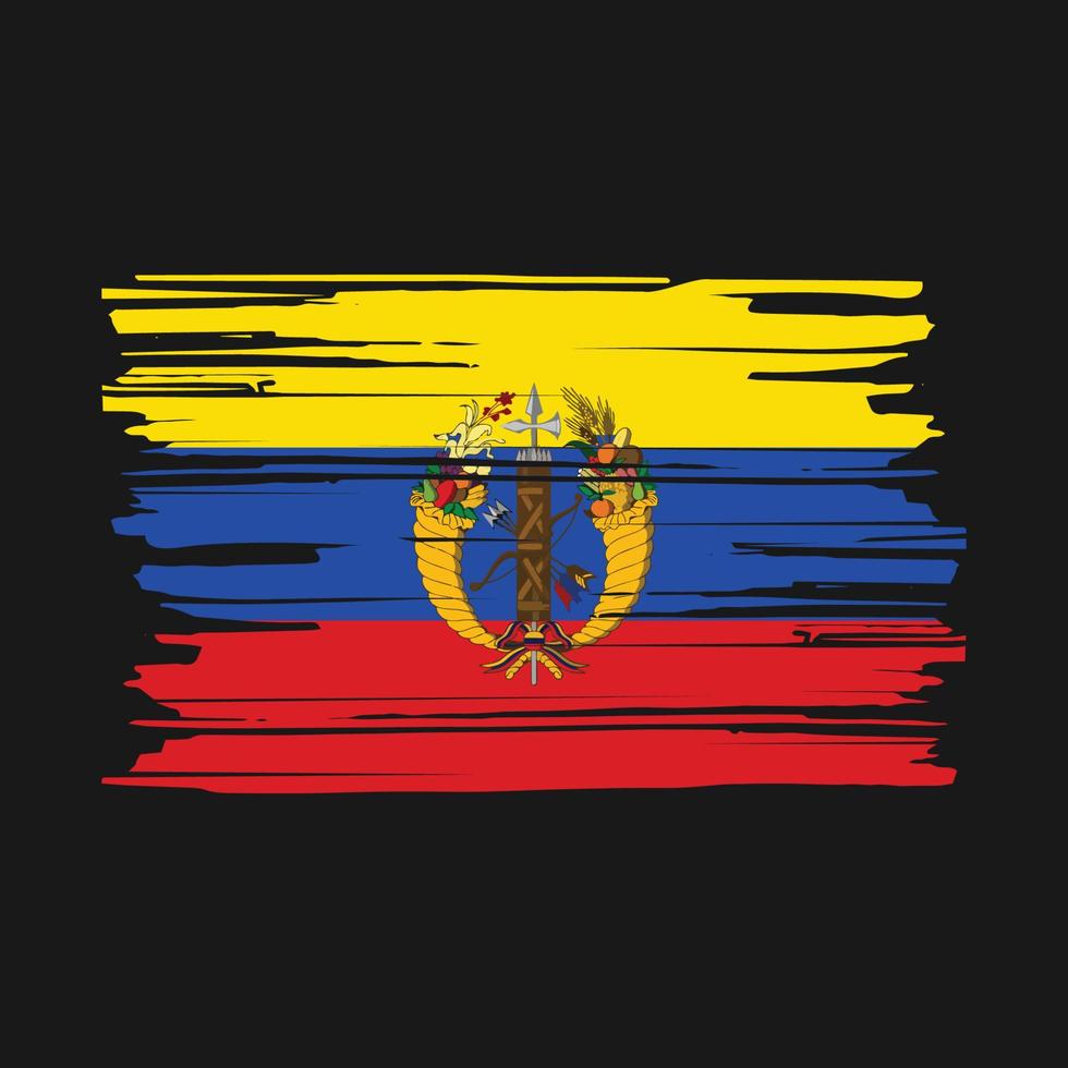 colombia flaggborste vektor