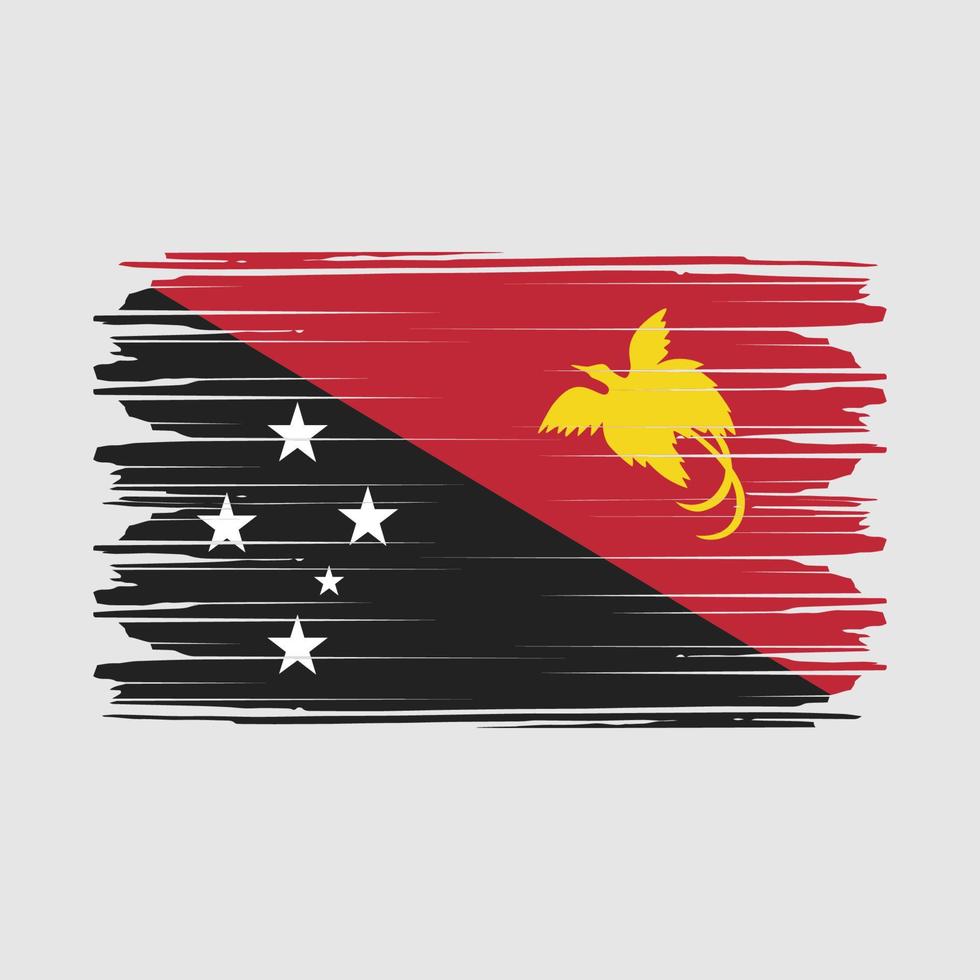 Papua Flagge Vektor