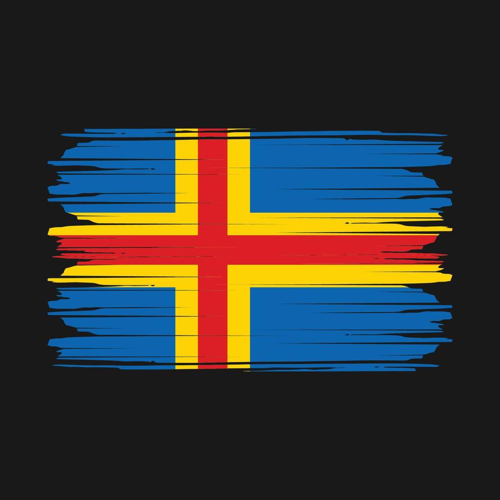 åland öarna flagga vektor