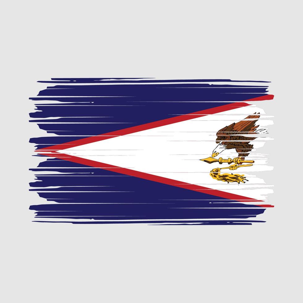 amerikanska samoa flagga vektor