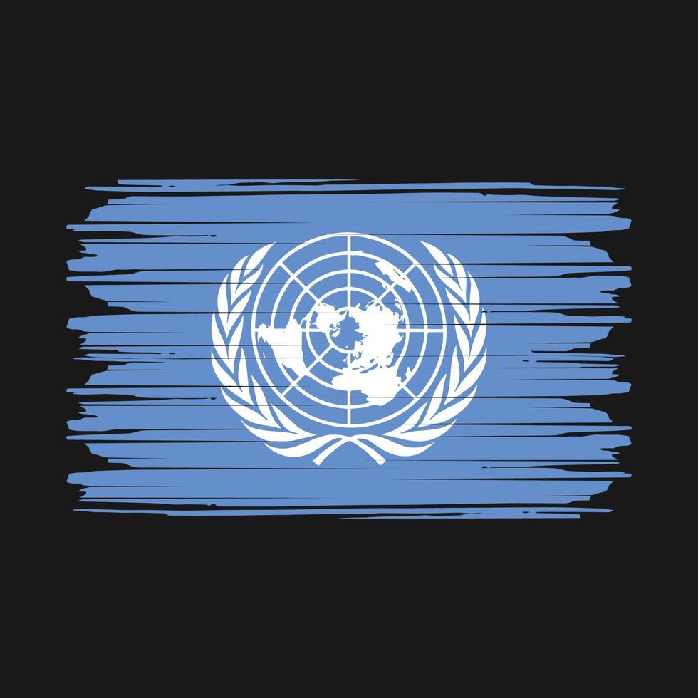 vereinigt Nationen Flagge Vektor