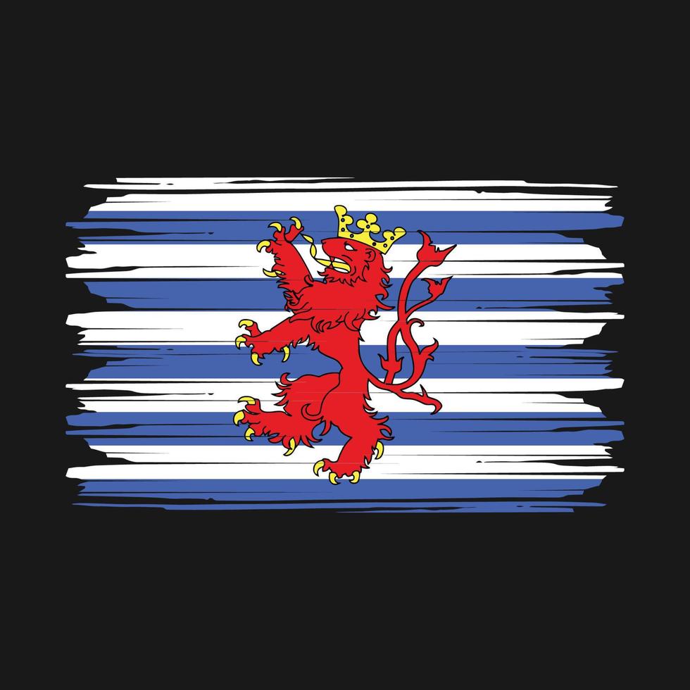 luxemburg flagge vektor