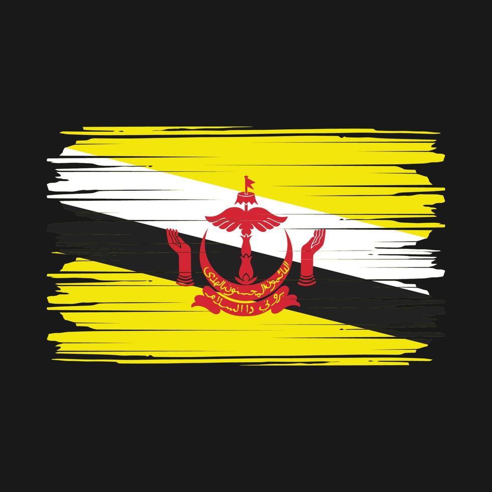 brunei flagga vektor