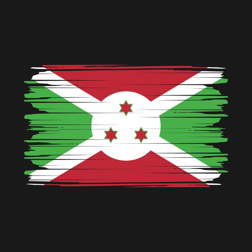 burundi flagga vektor