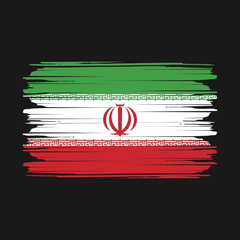 Iran flagga vektor