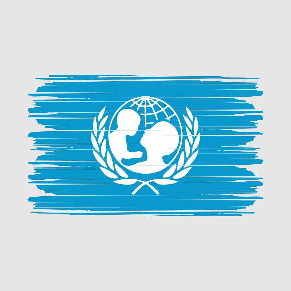 UNICEF Flagge Vektor